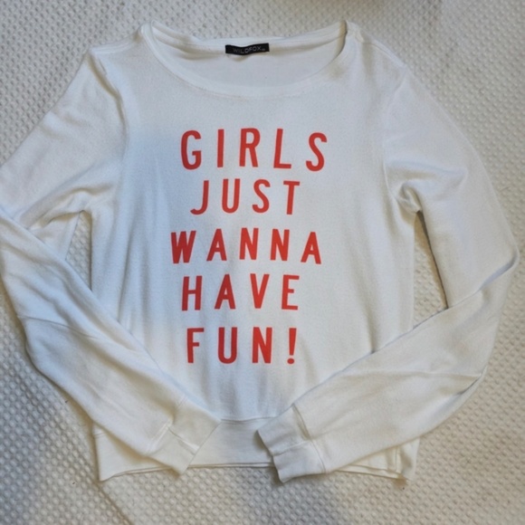 Wildfox Girls Just Want To Have Fun Sweater - Picture 1 of 10